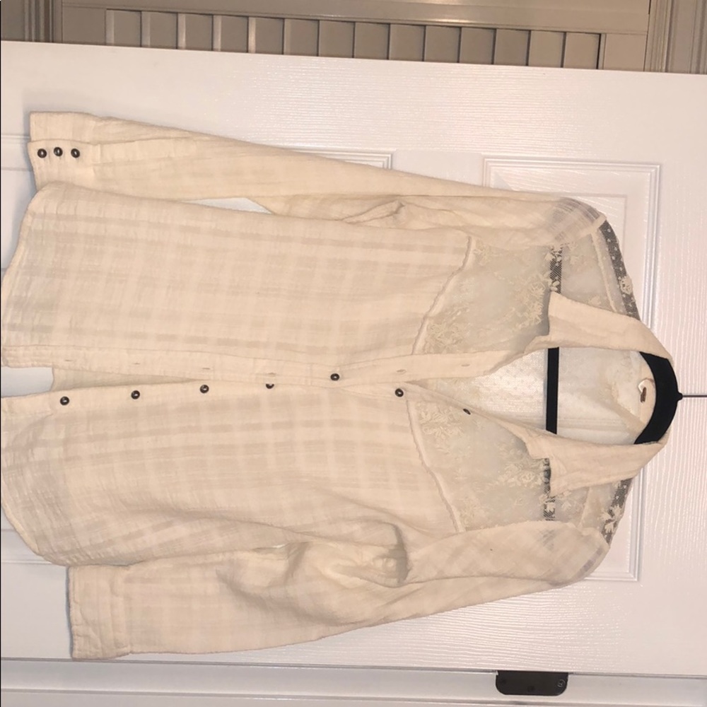 Button down free people shirt